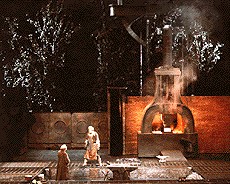 Scène de Siegfried dans la mise en scène de Patrice Chéreau